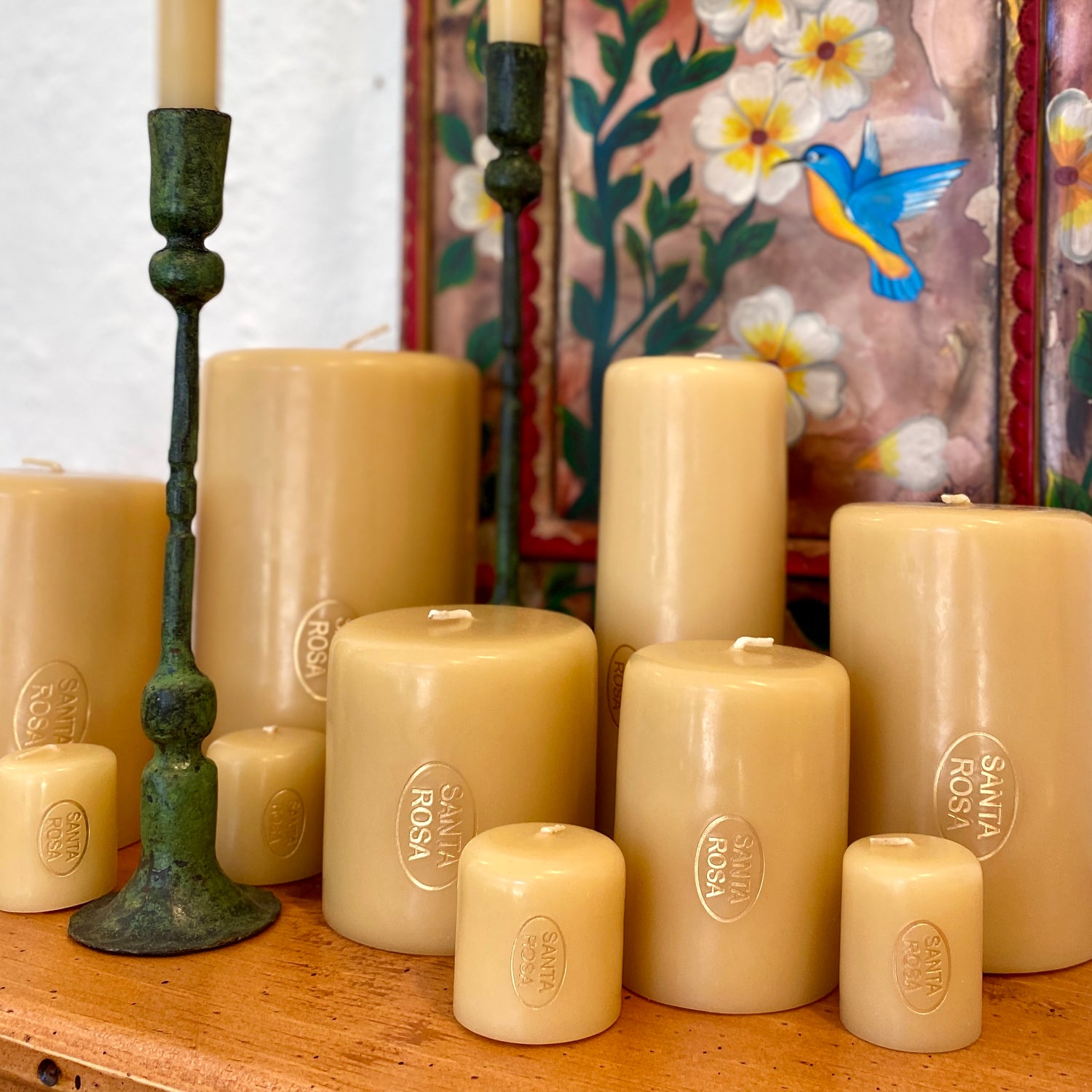 Santa Rosa candles mexican candles San Miguel church