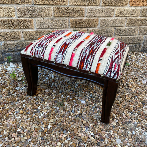 Turkish Kilim Footstool No. 5