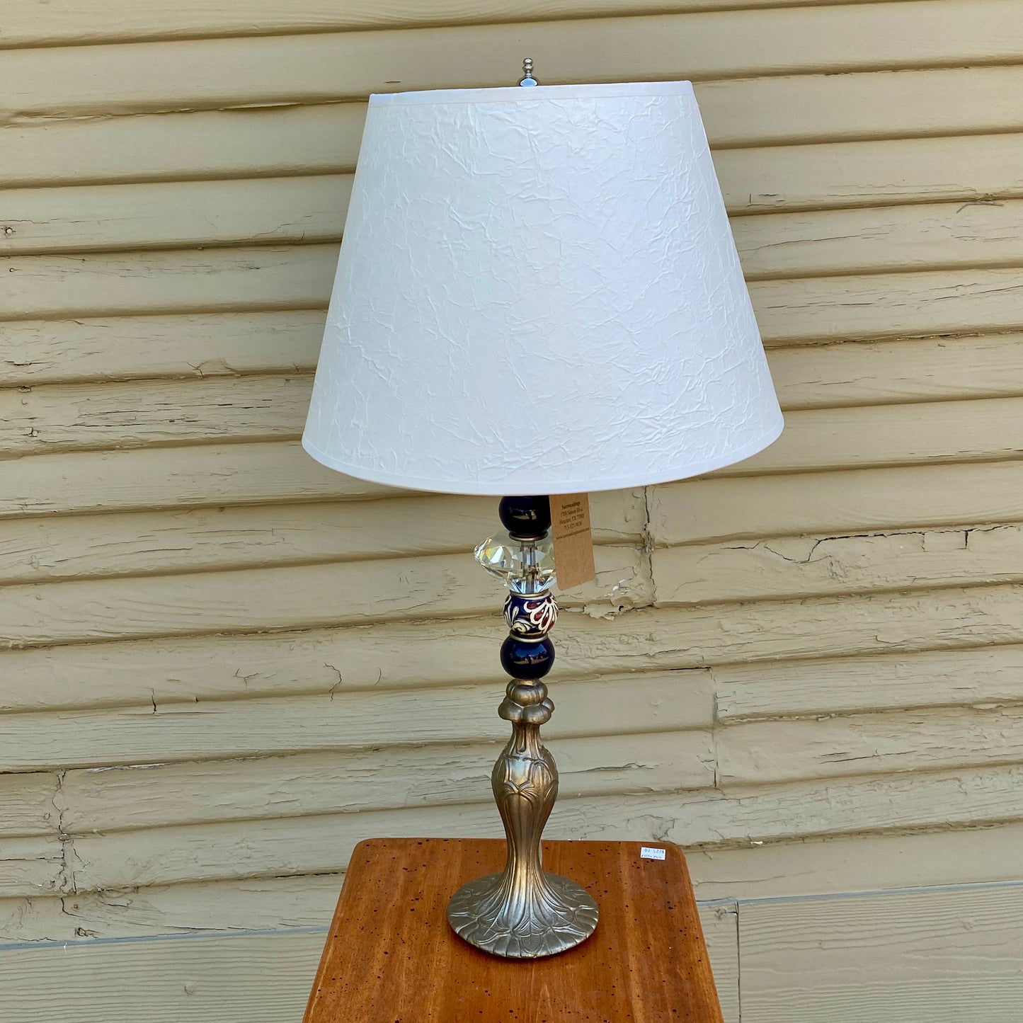 Talavera Mixed Pieces Lamp with Paper Shade