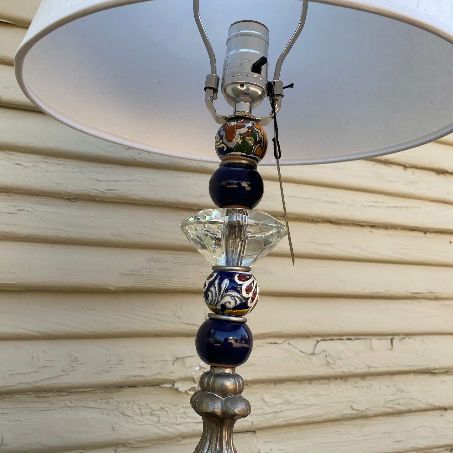 Talavera Mixed Pieces Lamp with Paper Shade