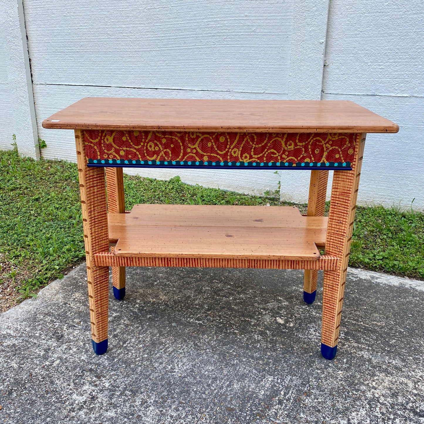 David Marsh M&T 3’ Mini Console Table with Shelf