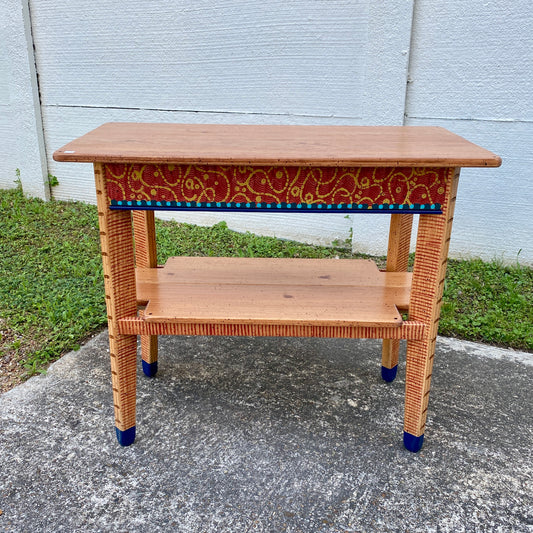 David Marsh M&T 3’ Mini Console Table with Shelf