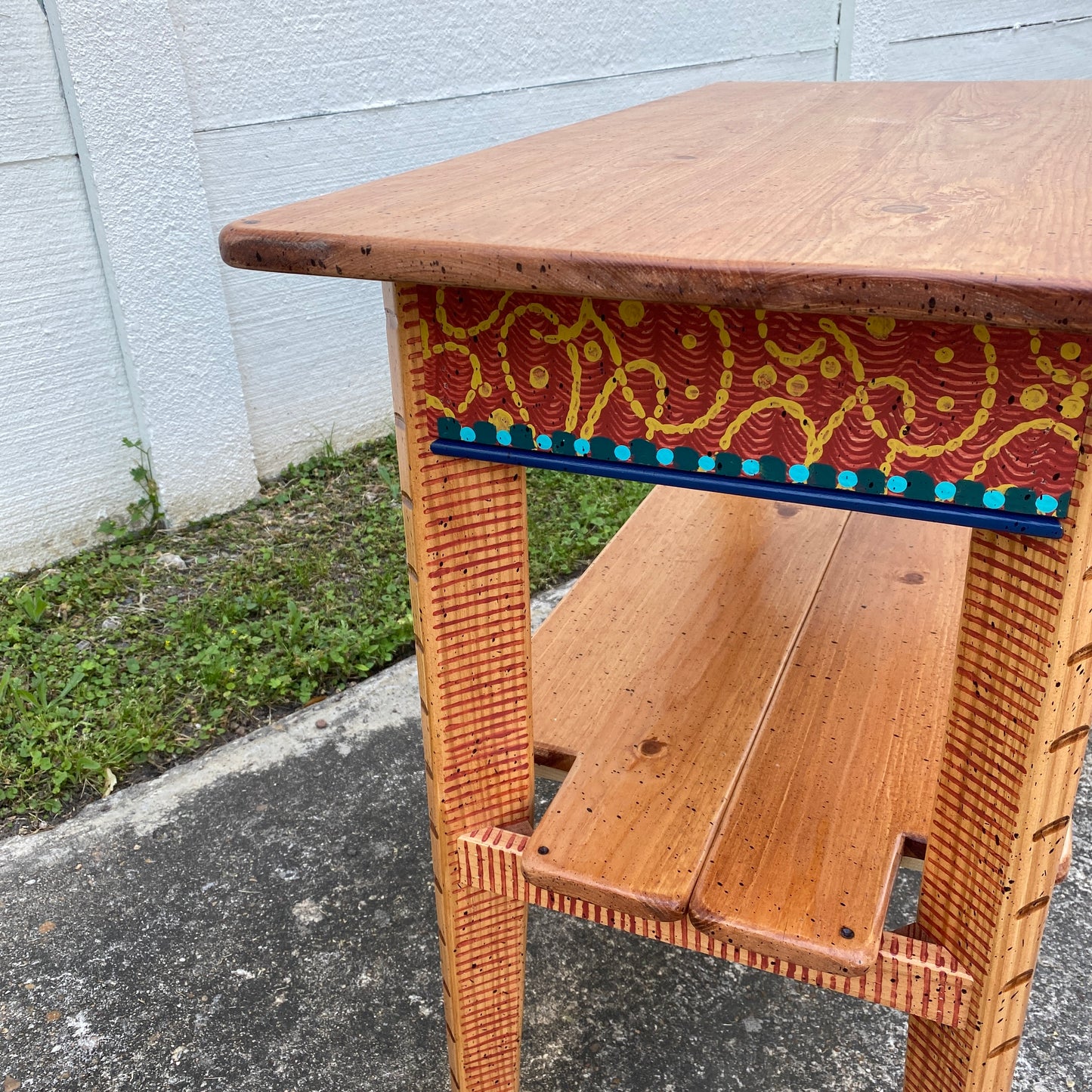 David Marsh M&T 3’ Mini Console Table with Shelf