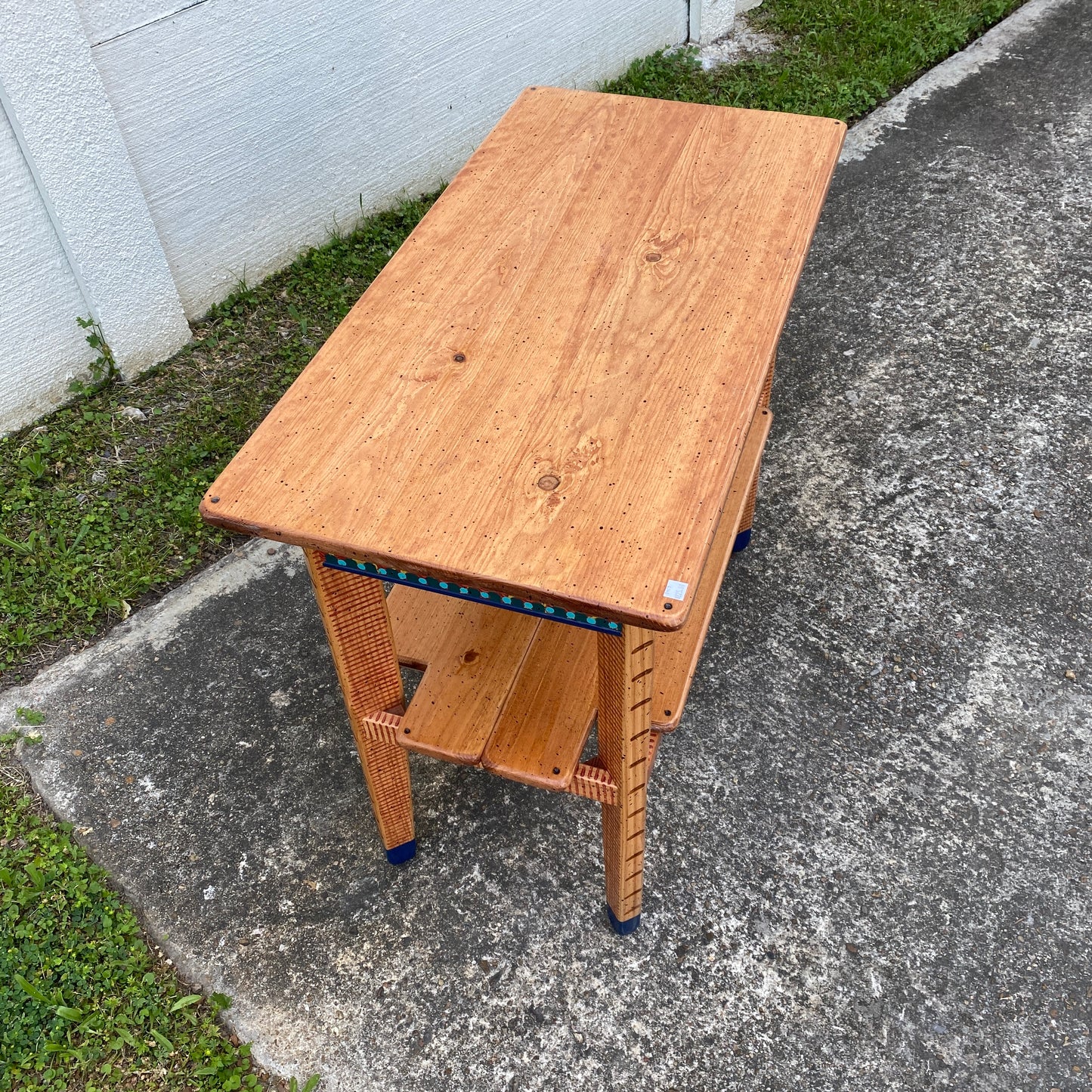 David Marsh M&T 3’ Mini Console Table with Shelf