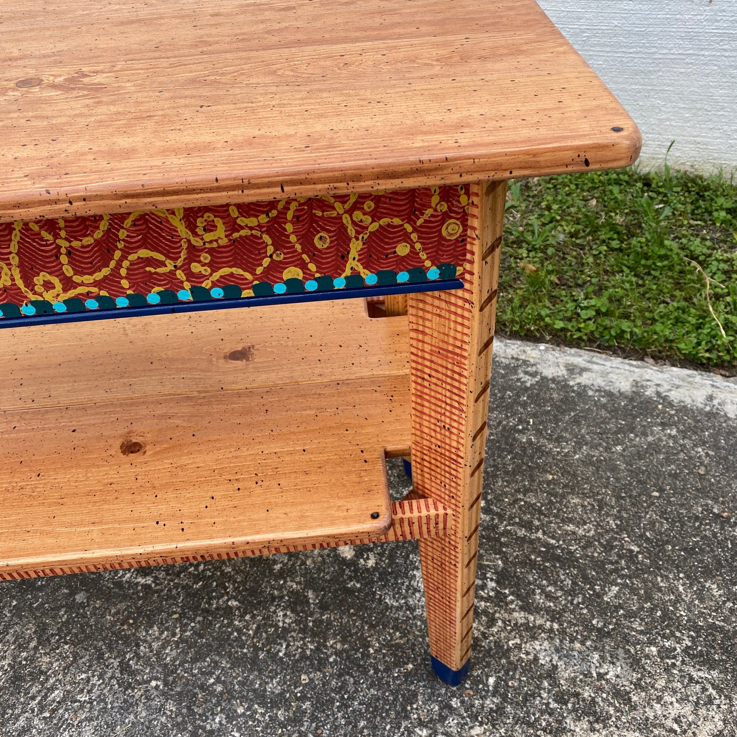 David Marsh M&T 3’ Mini Console Table with Shelf