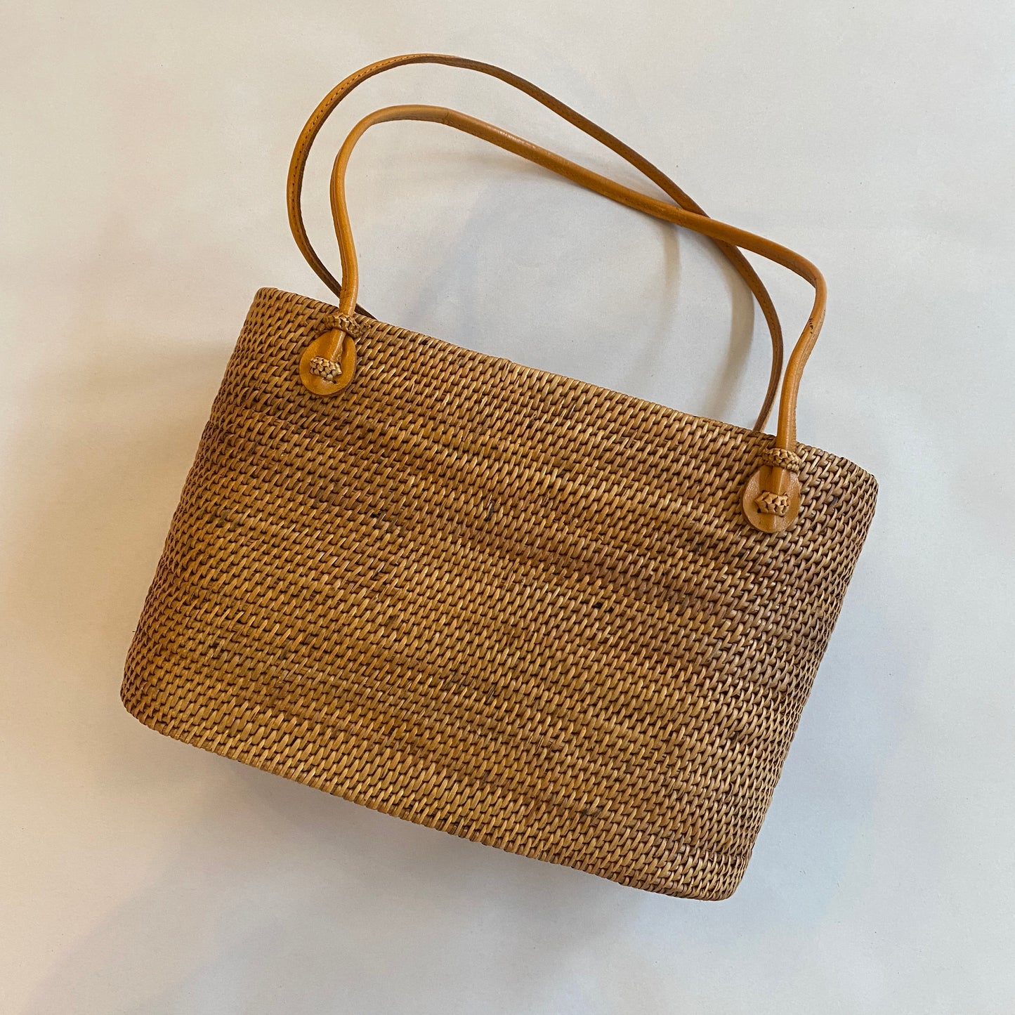 Ata Wicker Tote Bag- Small