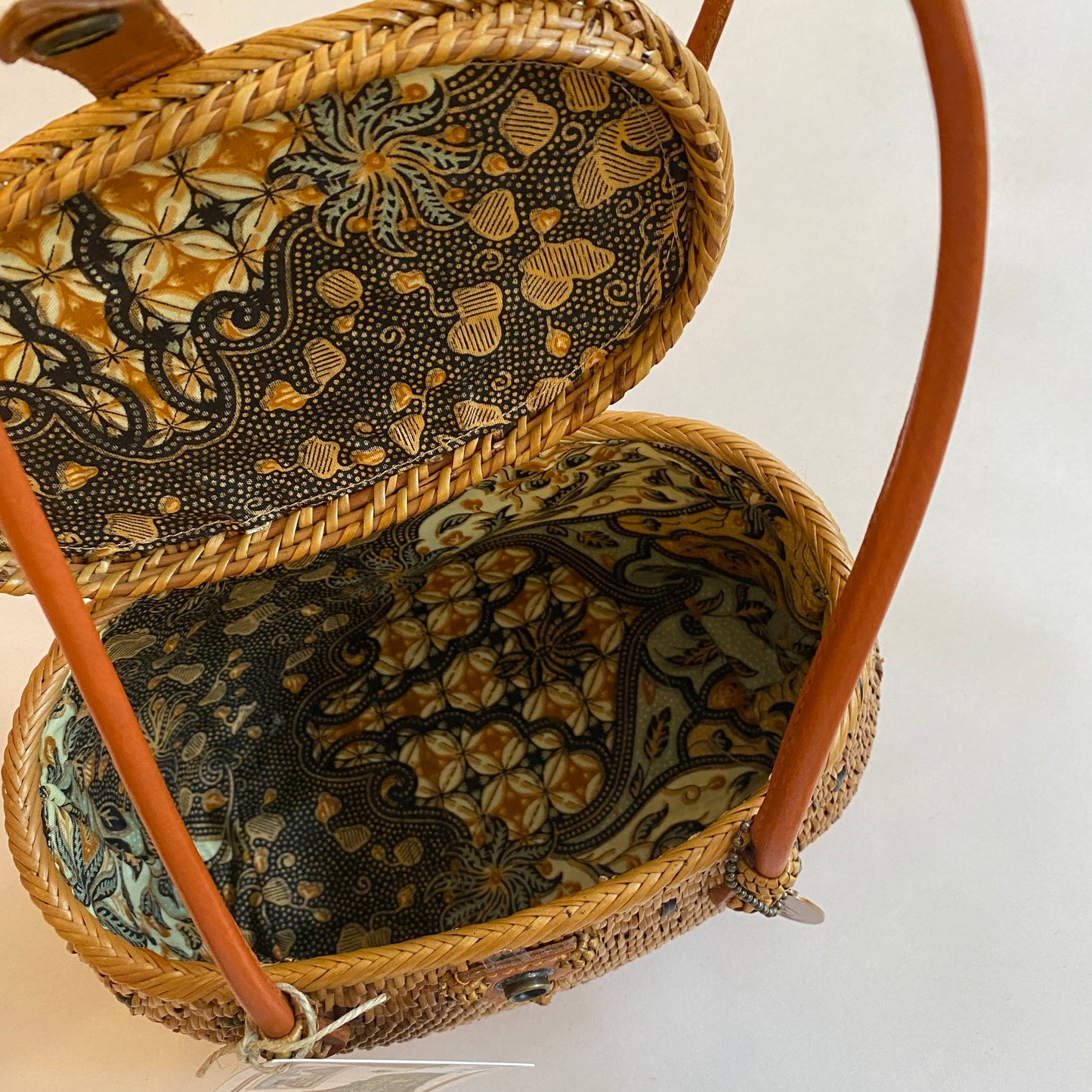 Ata Wicker Basket Handbag Purse from Bali