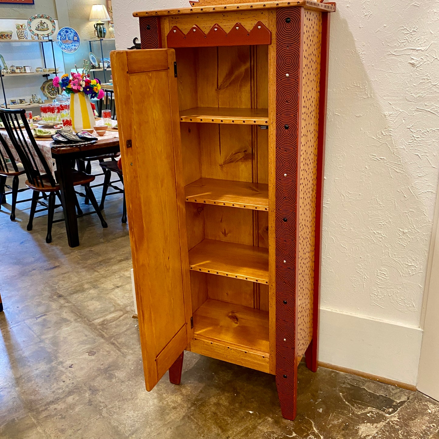 Tommy Lewis Marsh Style Sunburst Cabinet