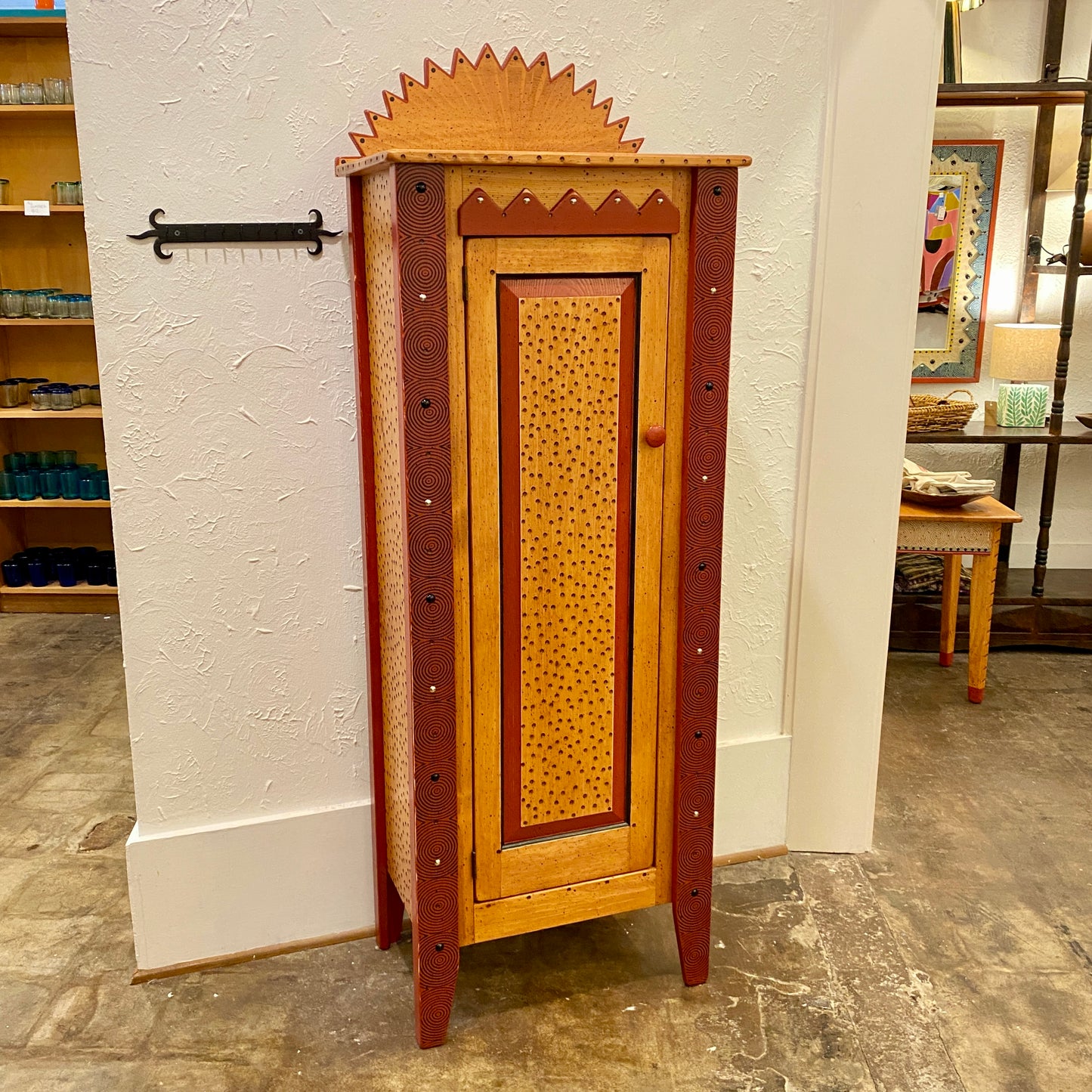 Tommy Lewis Marsh Style Sunburst Cabinet