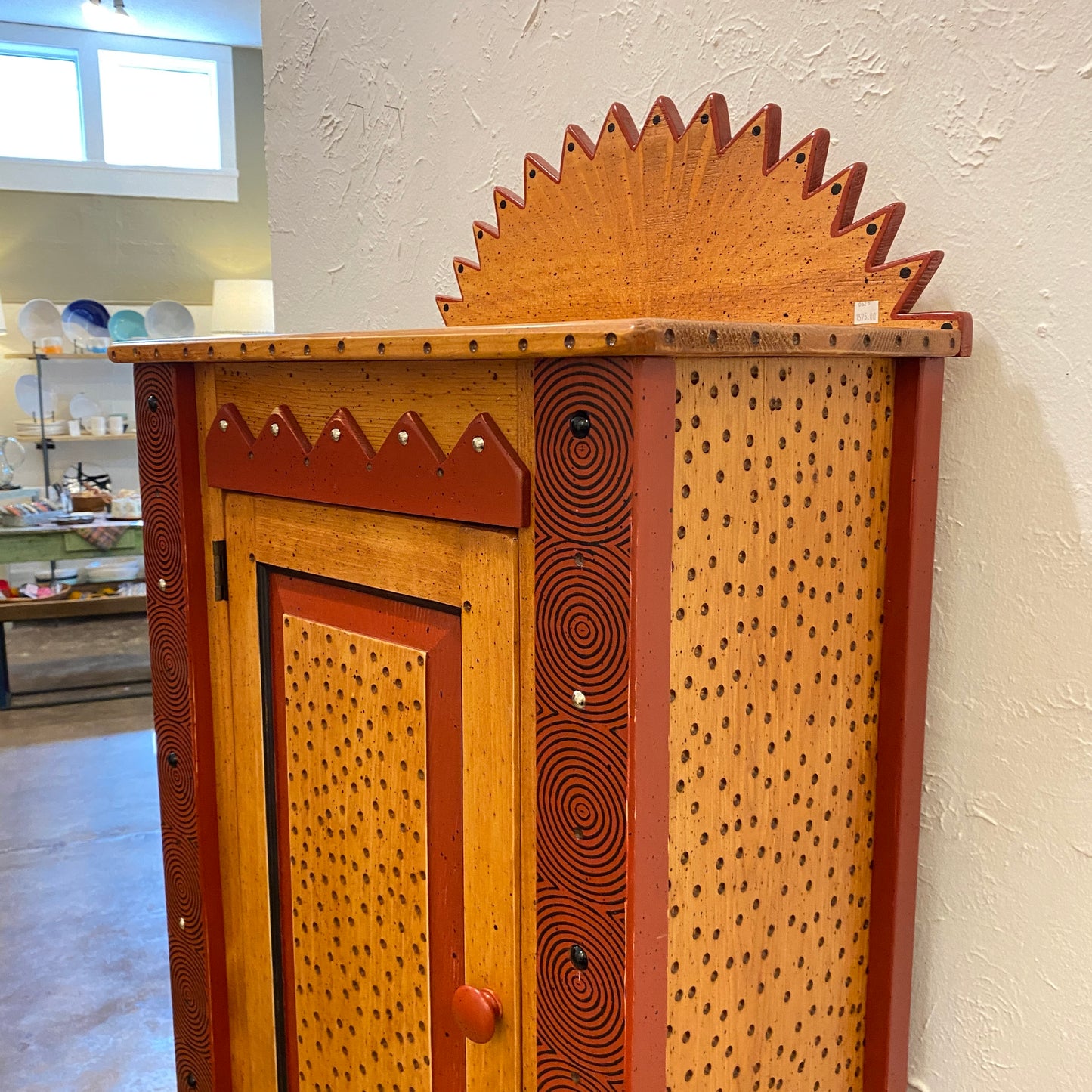 Tommy Lewis Marsh Style Sunburst Cabinet