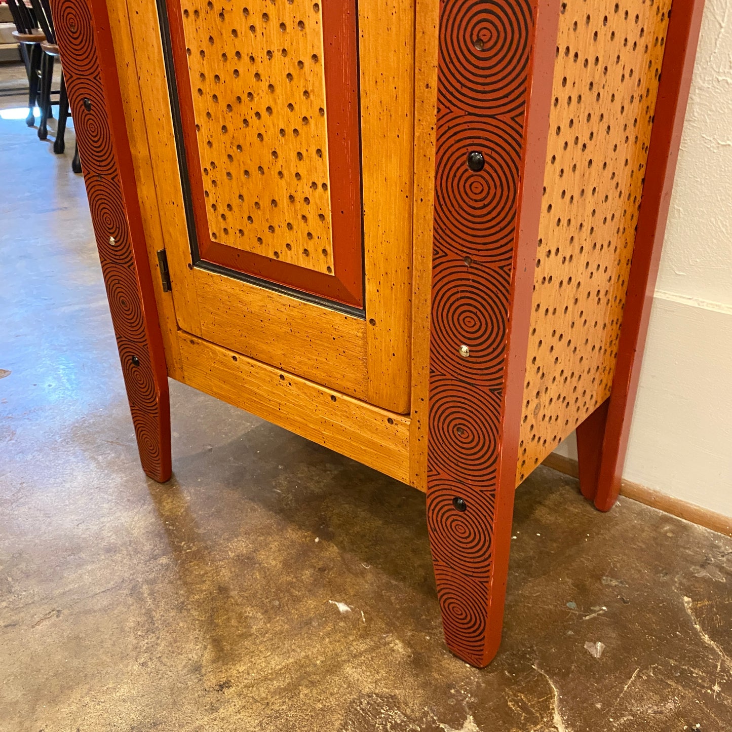 Tommy Lewis Marsh Style Sunburst Cabinet