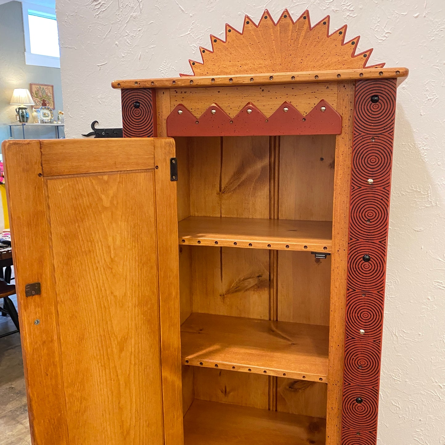Tommy Lewis Marsh Style Sunburst Cabinet