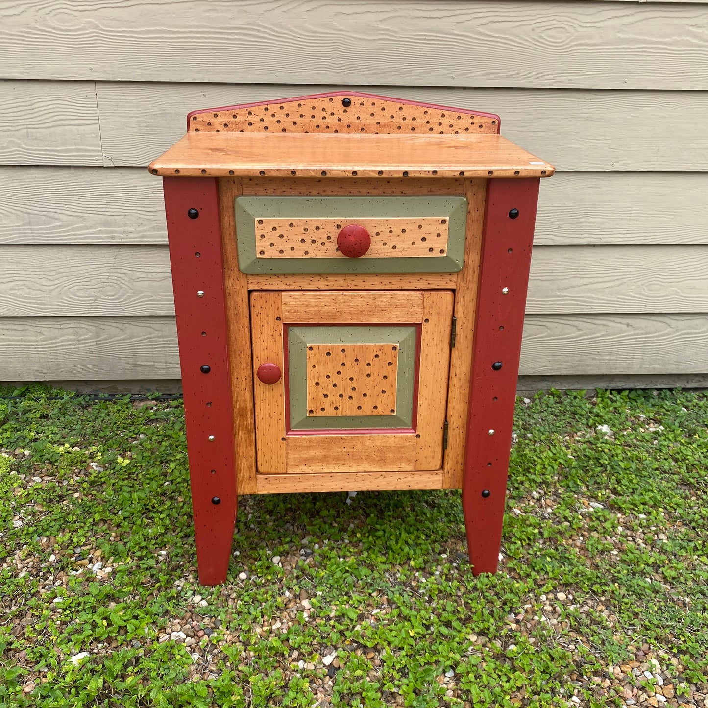 Tommy Lewis Marsh Style Nightstand on Legs with Drawer