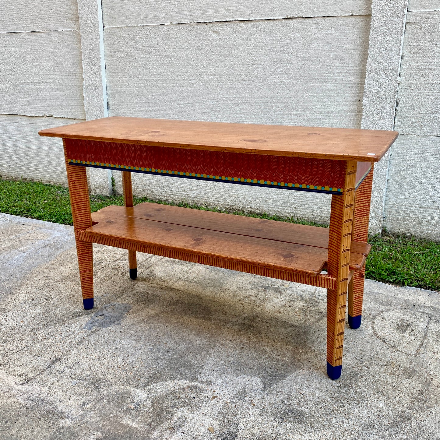 David Marsh 4' Console Table with Shelf