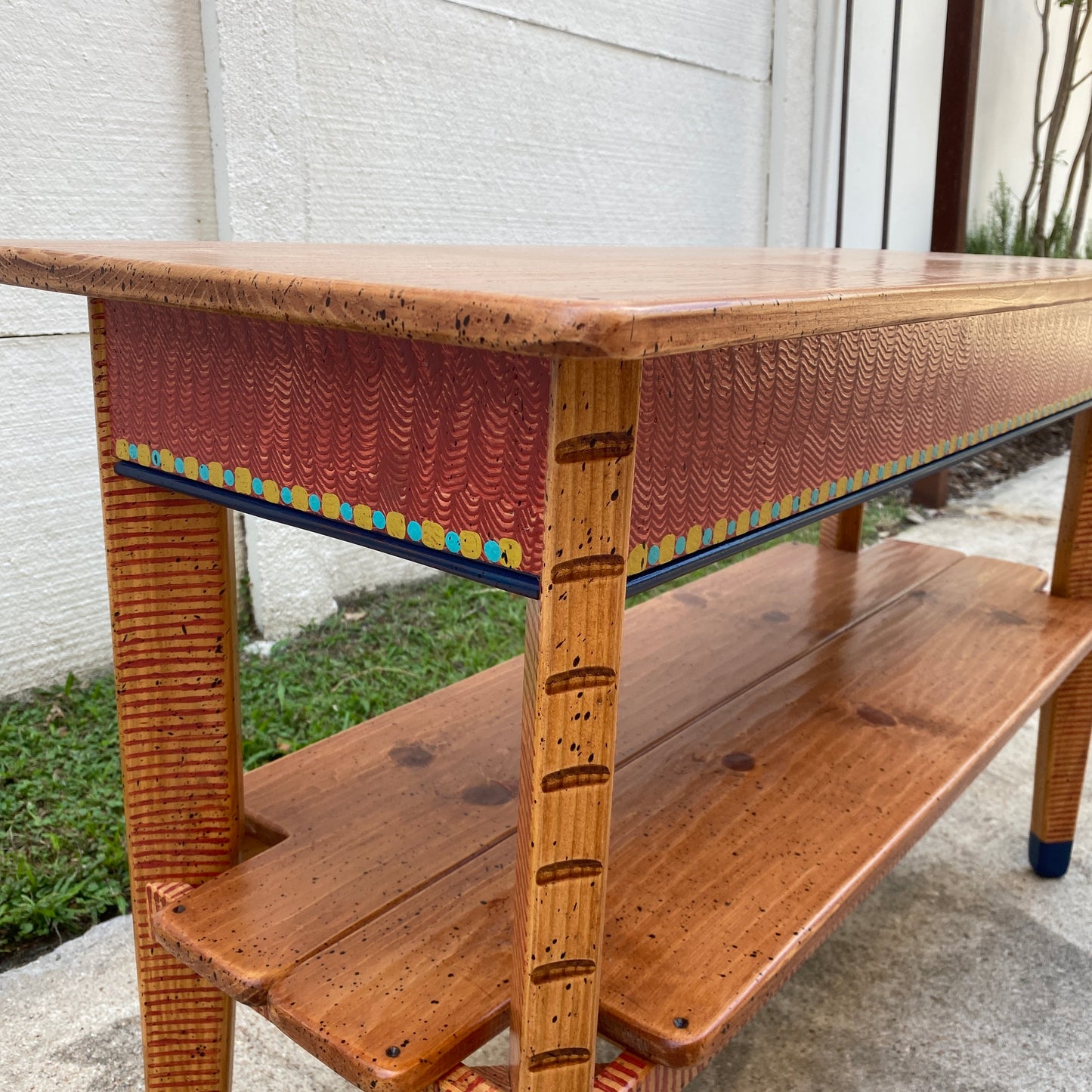 David Marsh 4' Console Table with Shelf