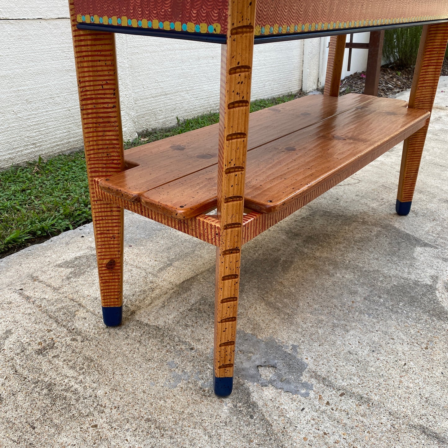 David Marsh 4' Console Table with Shelf
