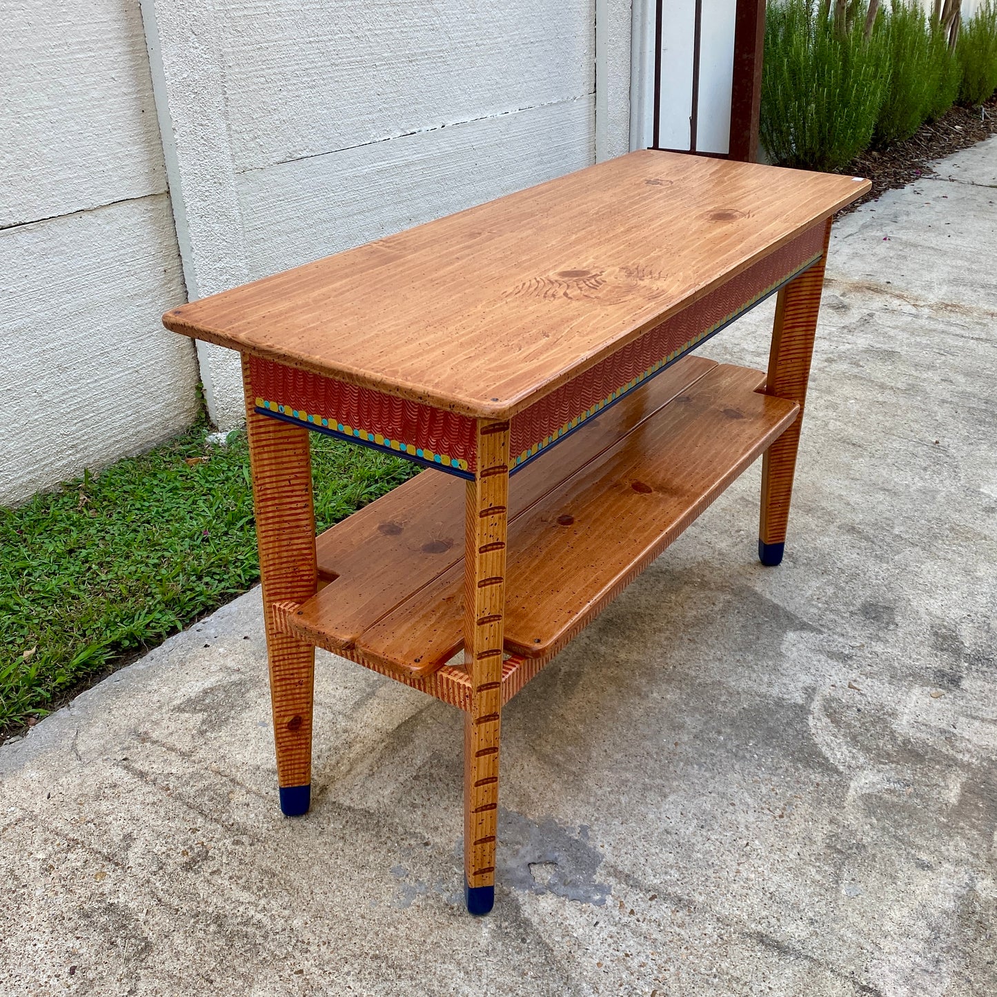 David Marsh 4' Console Table with Shelf