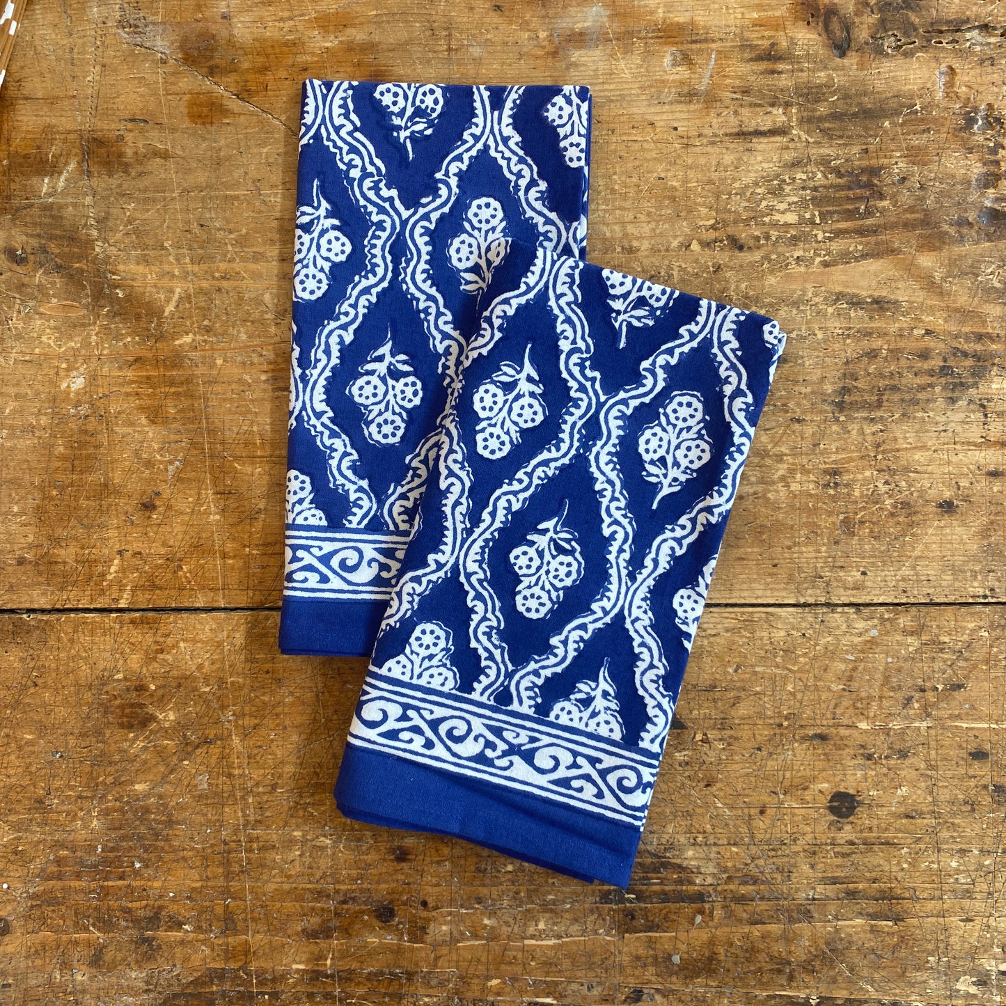 Blue Trellis Napkin