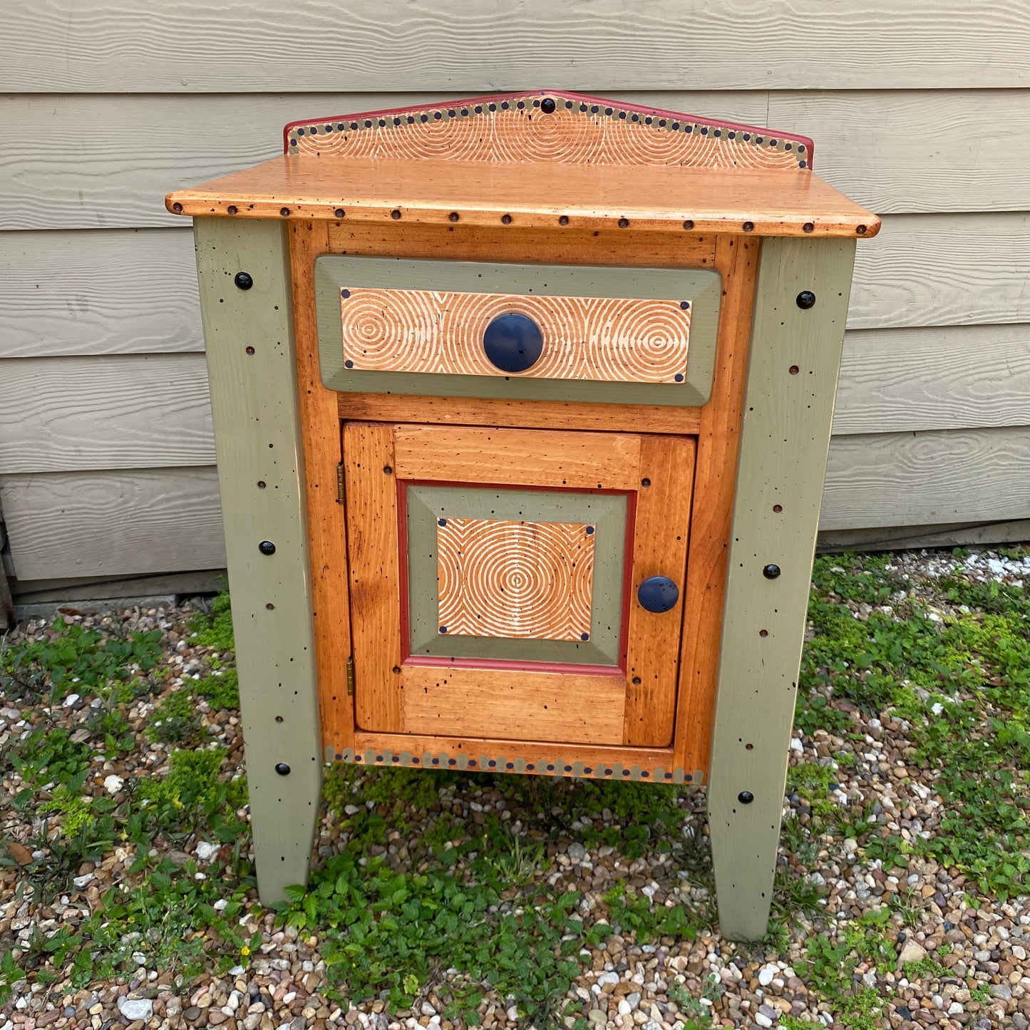 Tommy Lewis Marsh Style Nightstand on Legs with Drawer