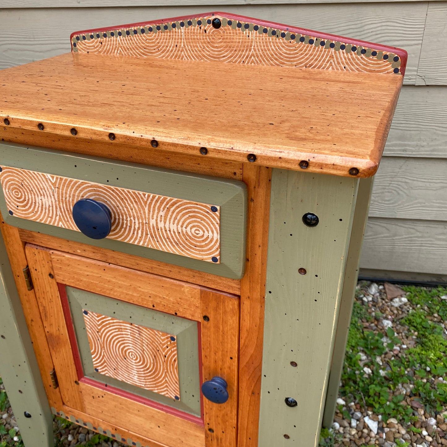Tommy Lewis Marsh Style Nightstand on Legs with Drawer
