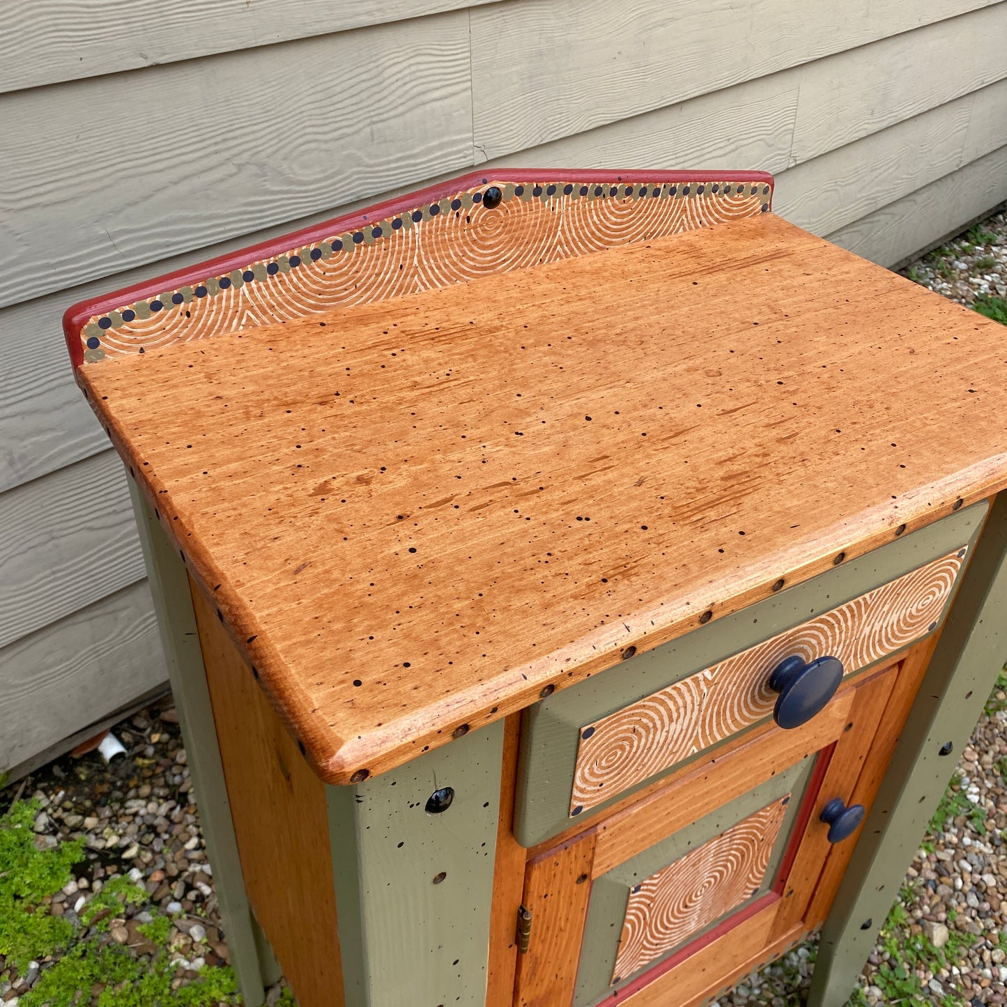 Tommy Lewis Marsh Style Nightstand on Legs with Drawer