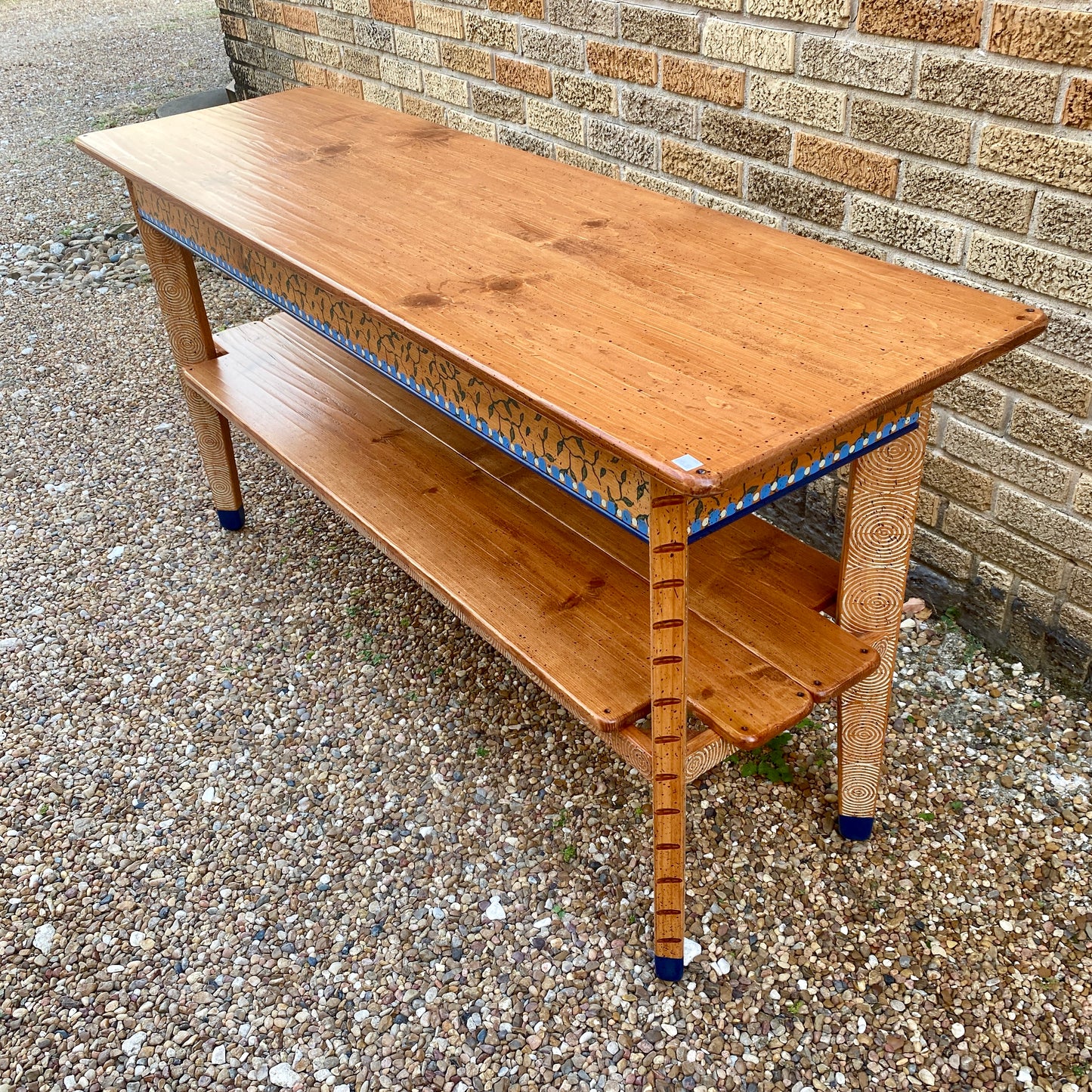 David Marsh 5’ Console Table with Shelf