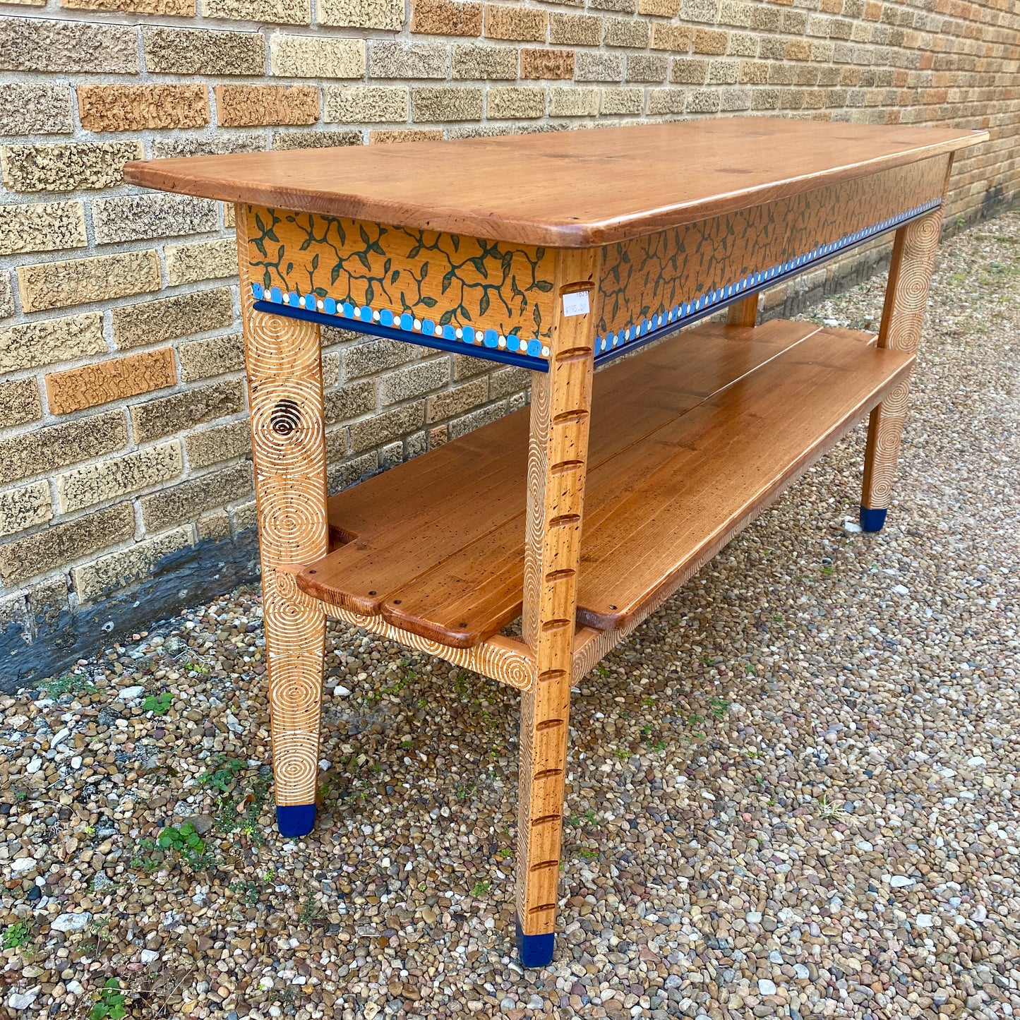 David Marsh 5’ Console Table with Shelf