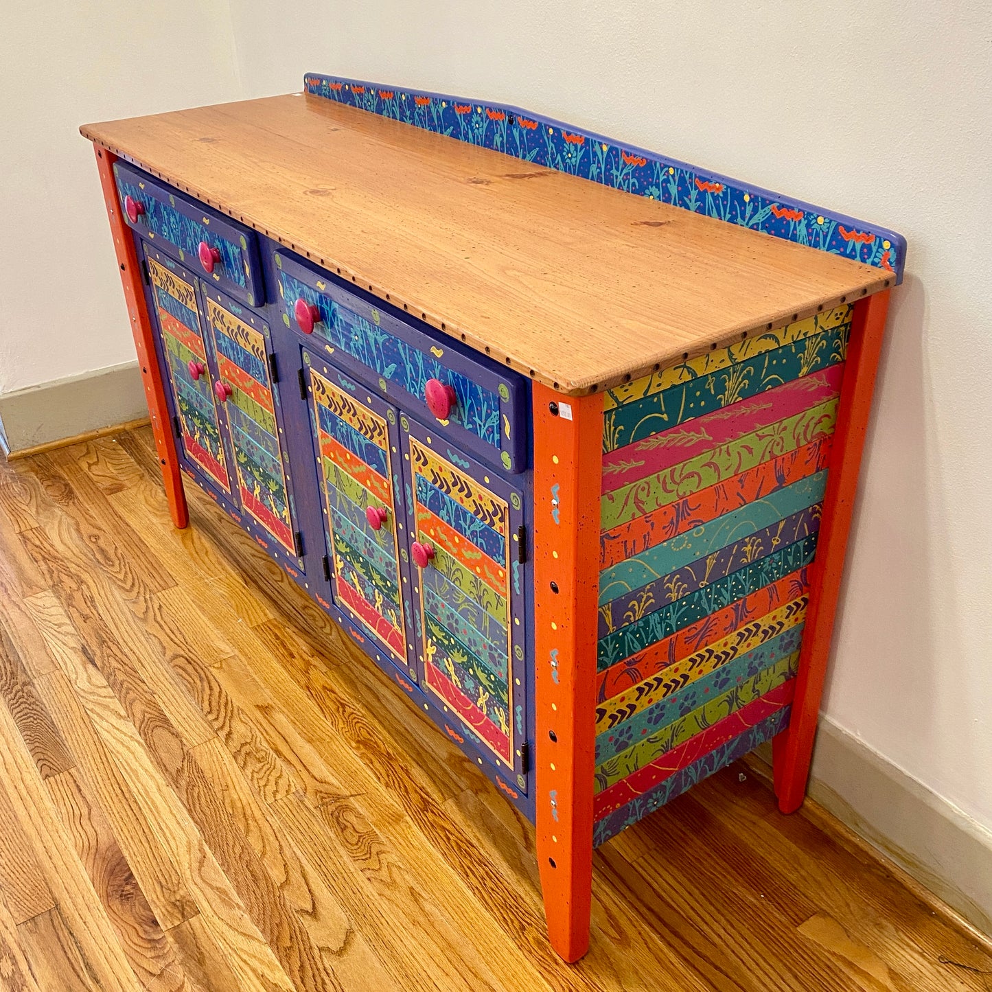Tommy Lewis Marsh Style 5' Credenza Sideboard