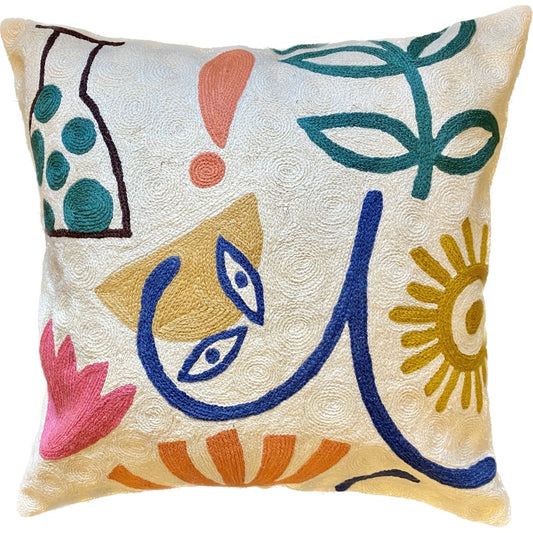Klee Biology Chainstitch Pillow