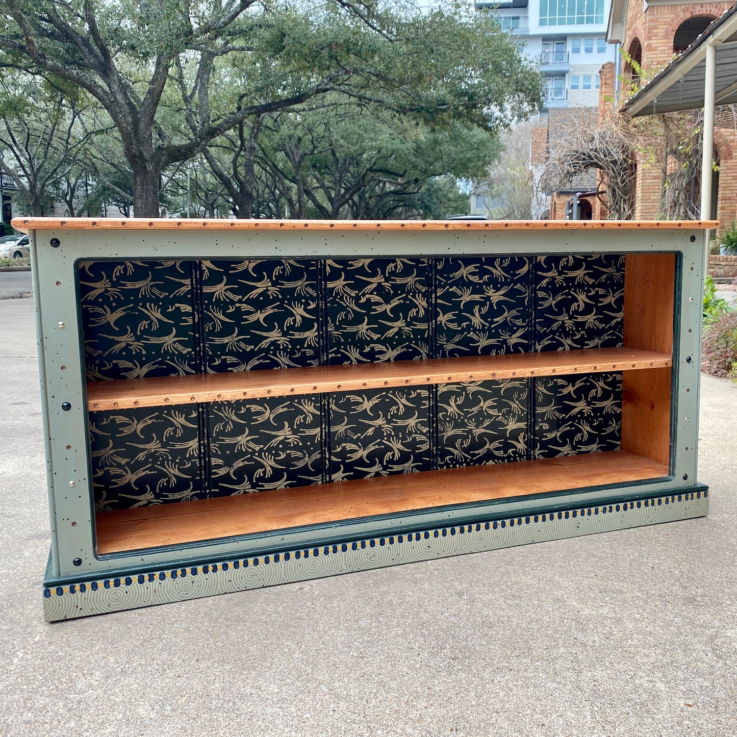 Tommy Lewis Marsh Style 60" Low Credenza Bookcase