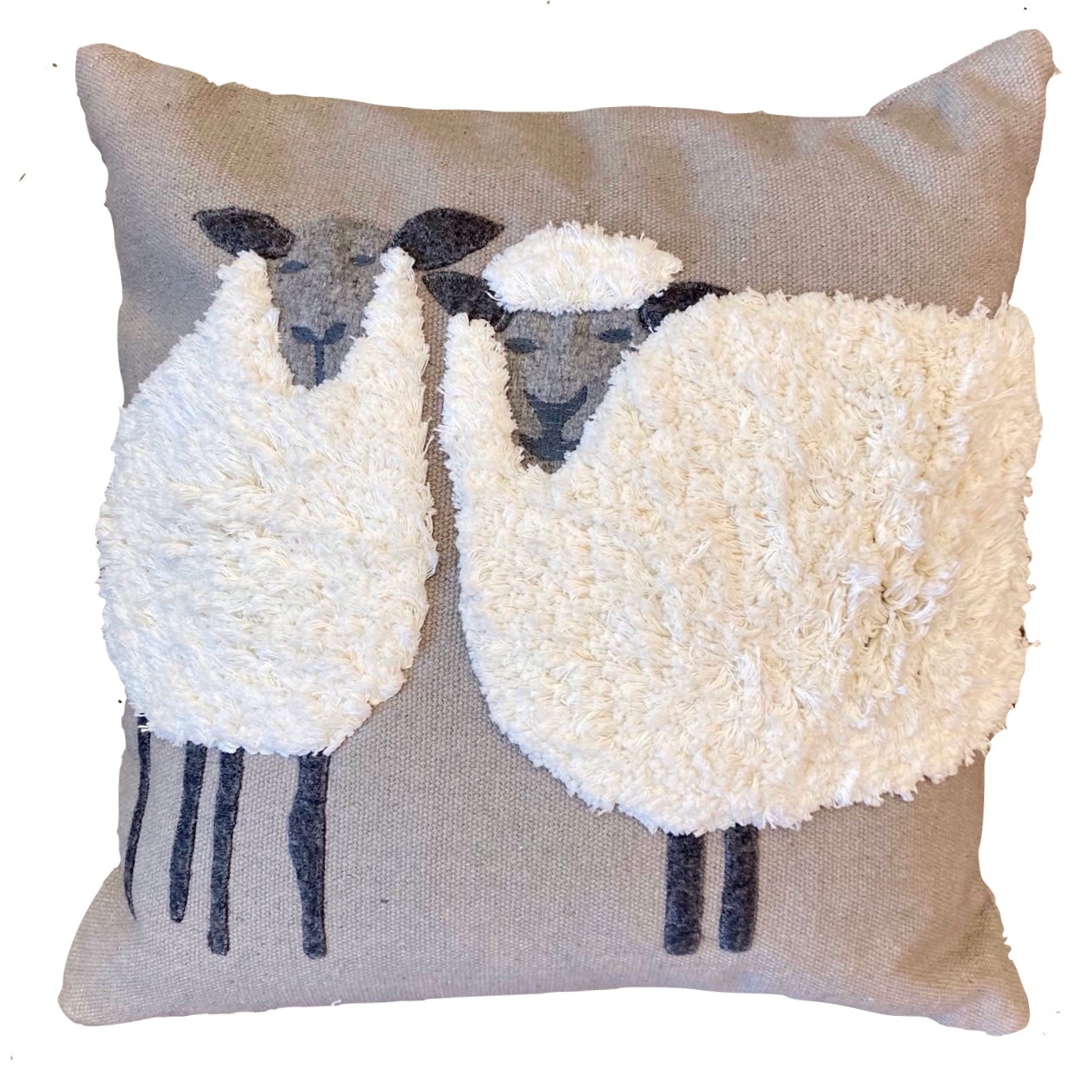 Sheep Duo Pillow - Sand