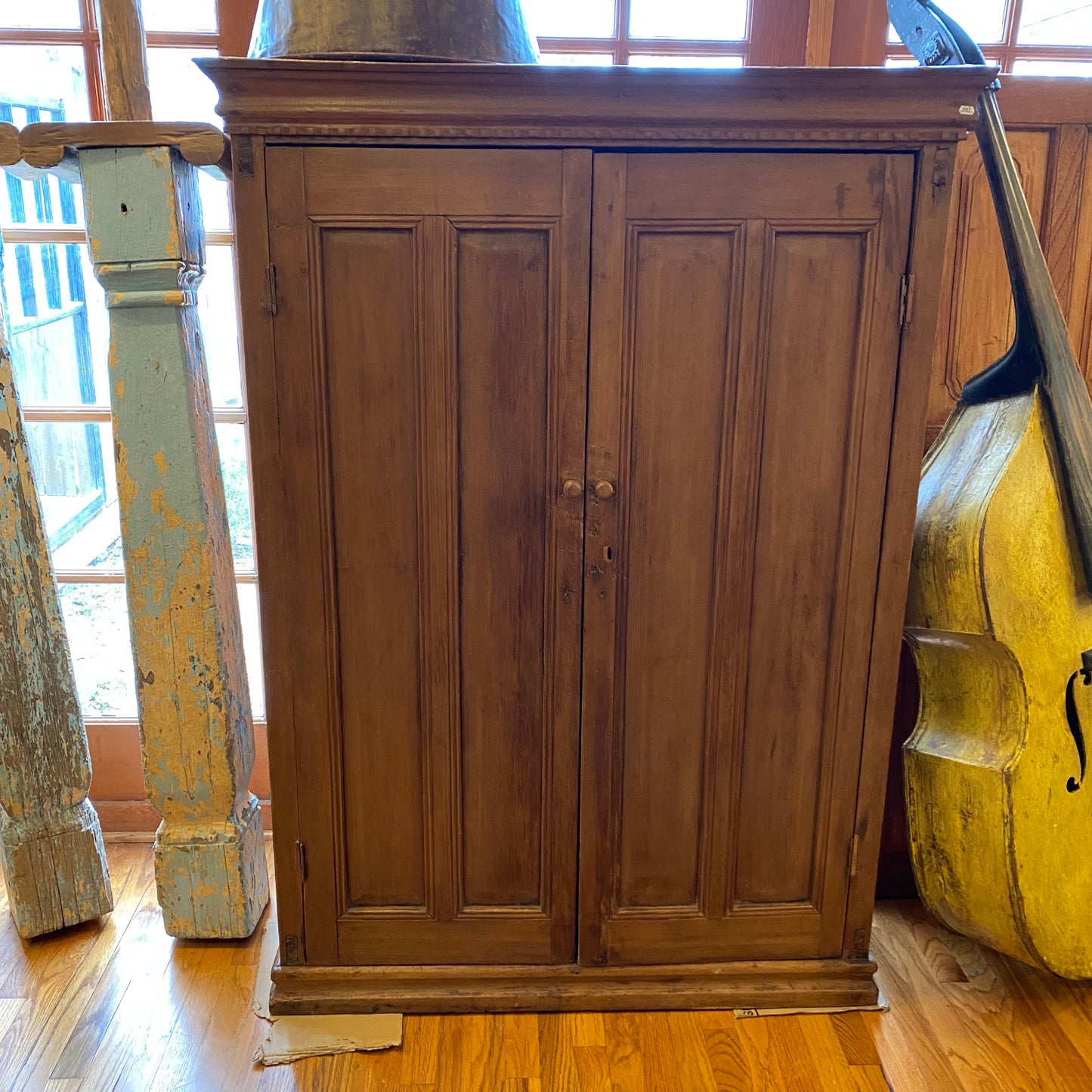 Tall Wooden Cabinet/Chest from Guatemala