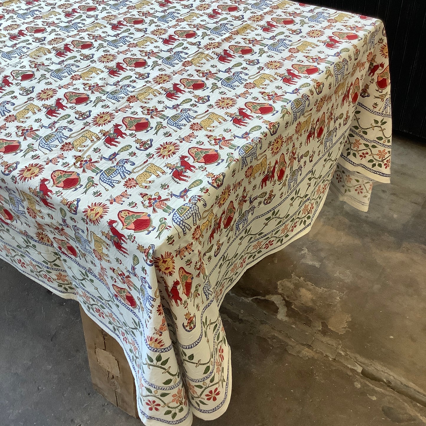 Carnival Summer Tablecloth - 85” Round