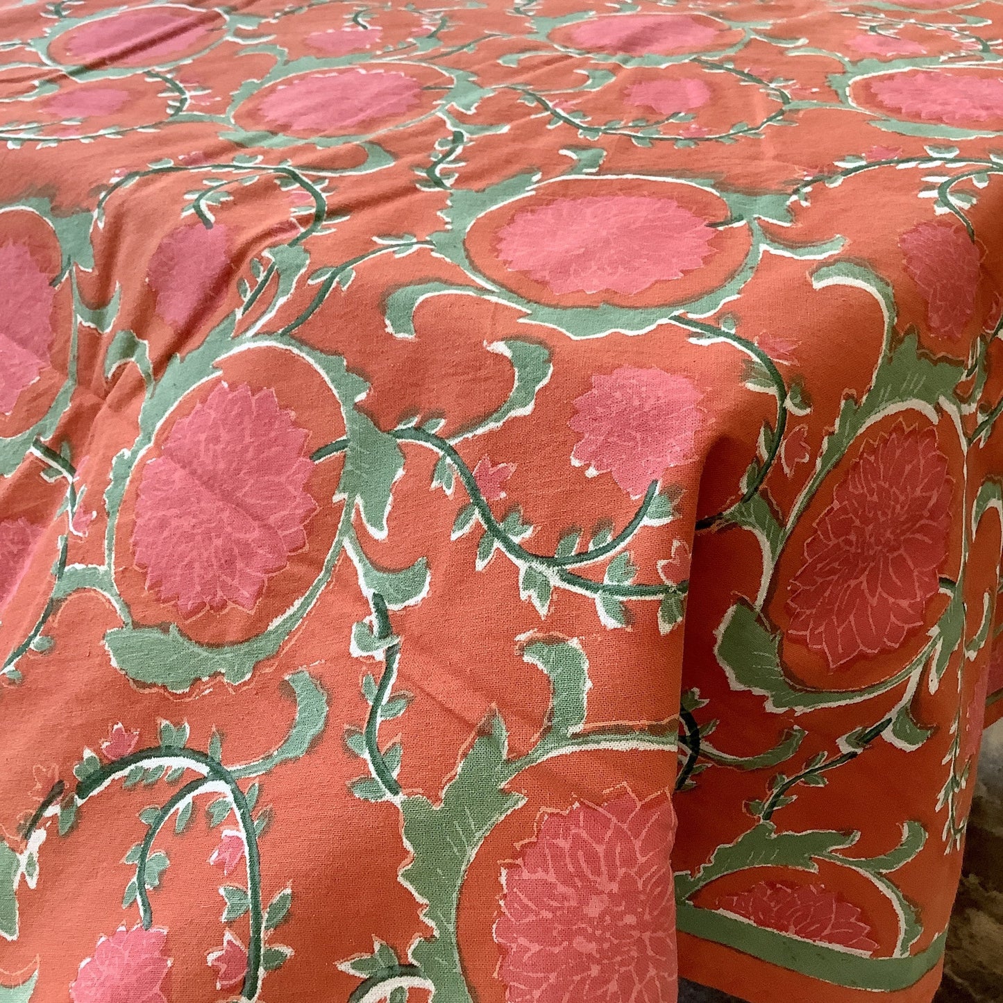 Sakha Red Tablecloth- 60” x 90”