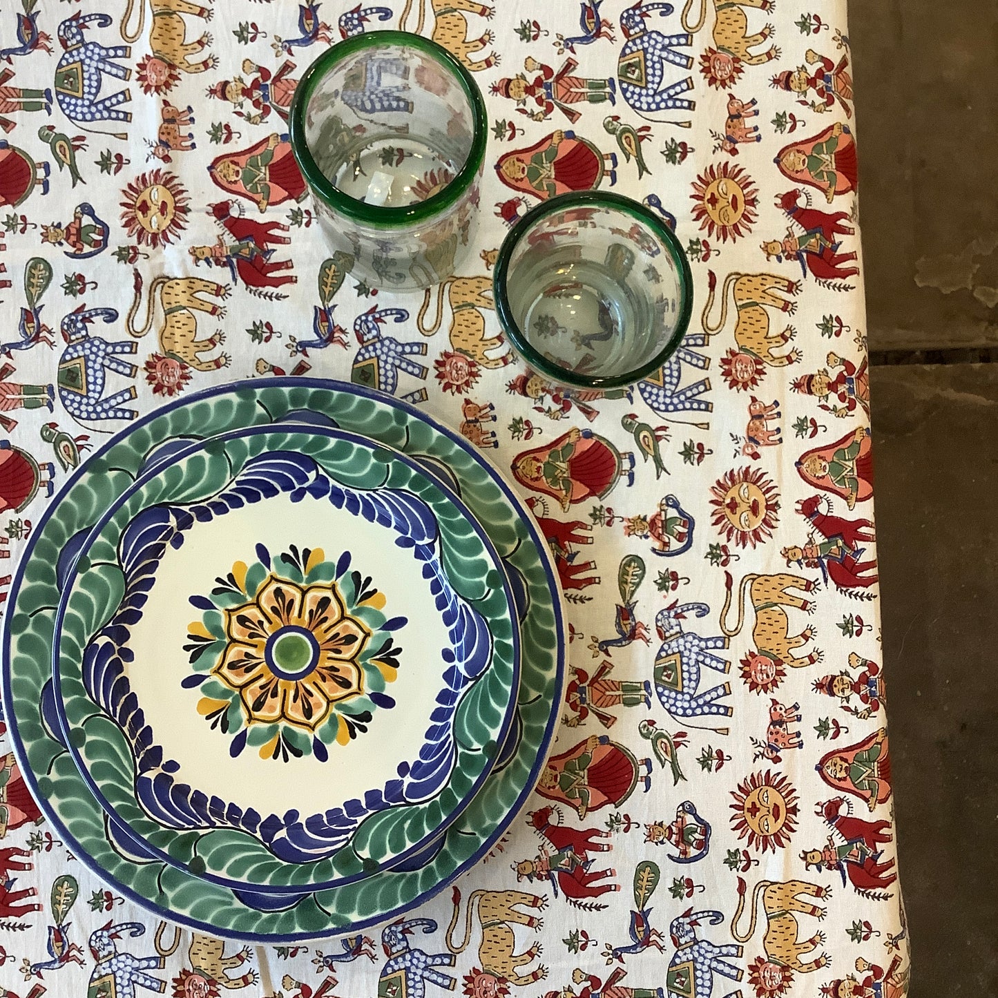 Carnival Summer Tablecloth - 85” Round