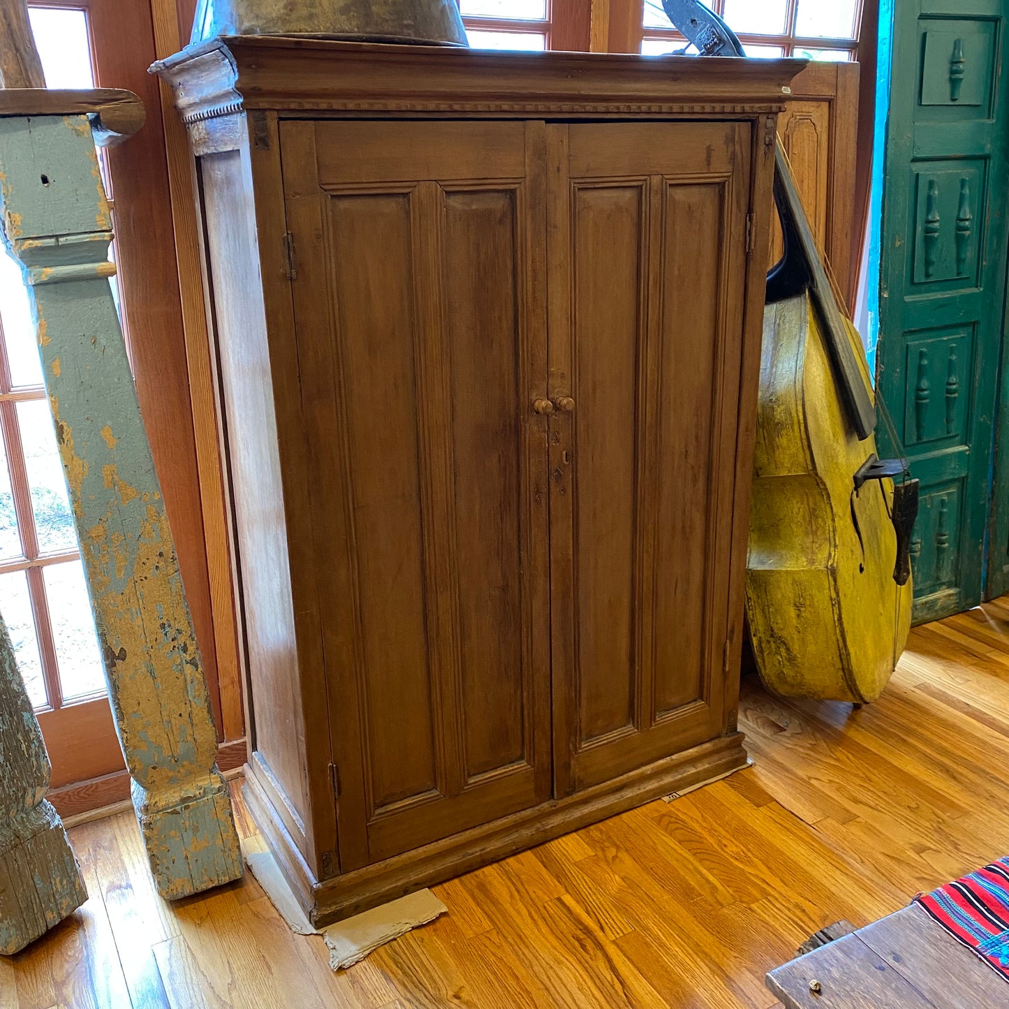 Tall Wooden Cabinet/Chest from Guatemala