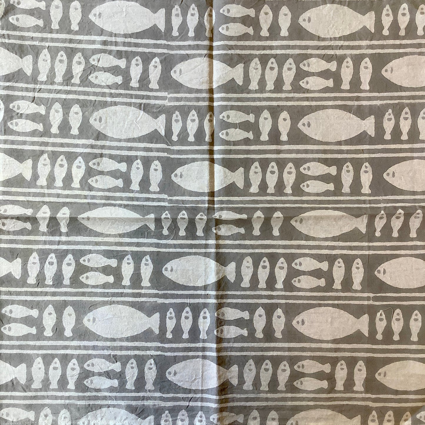 Striped Grey Fish Napkin