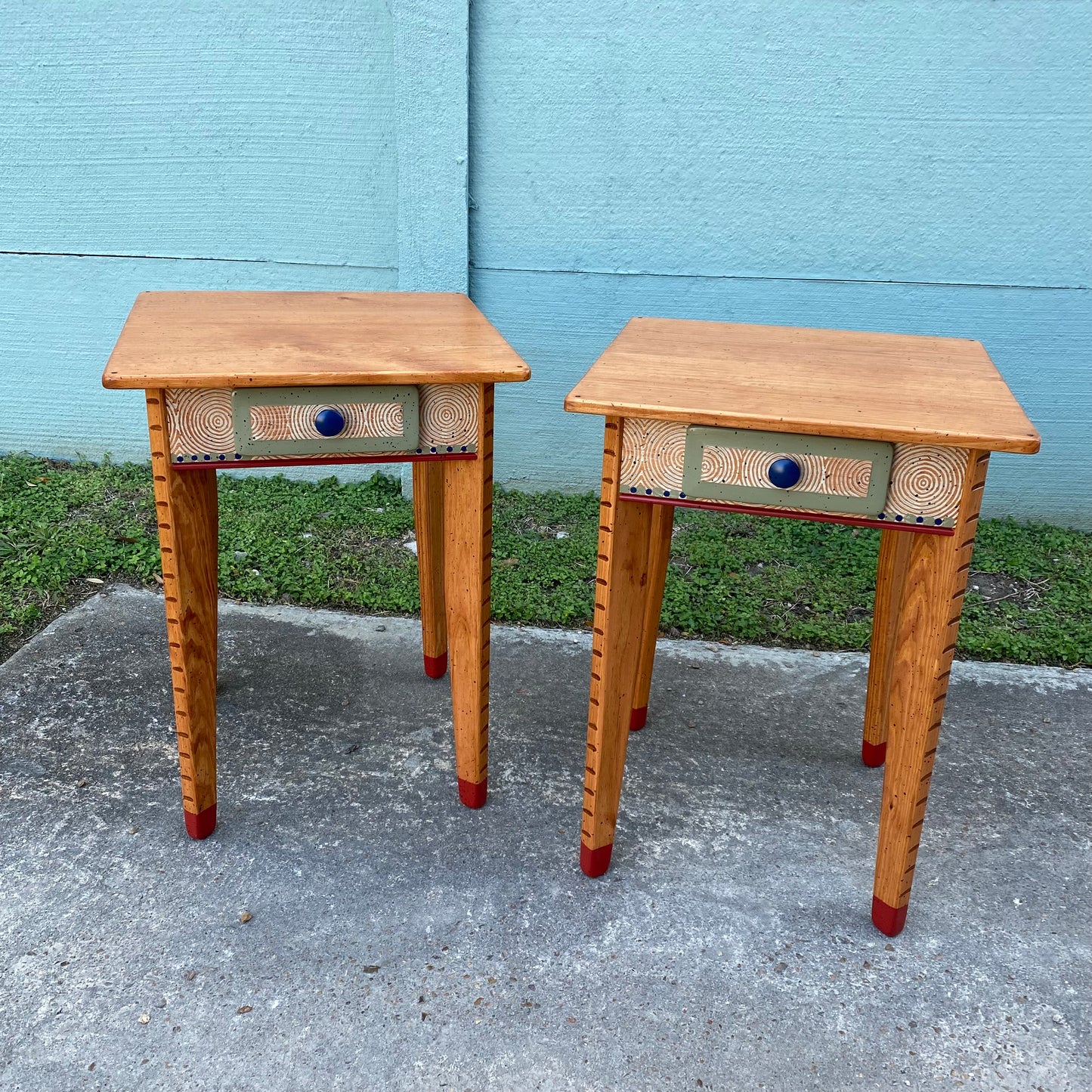 David Marsh 22” Side Table with Drawer