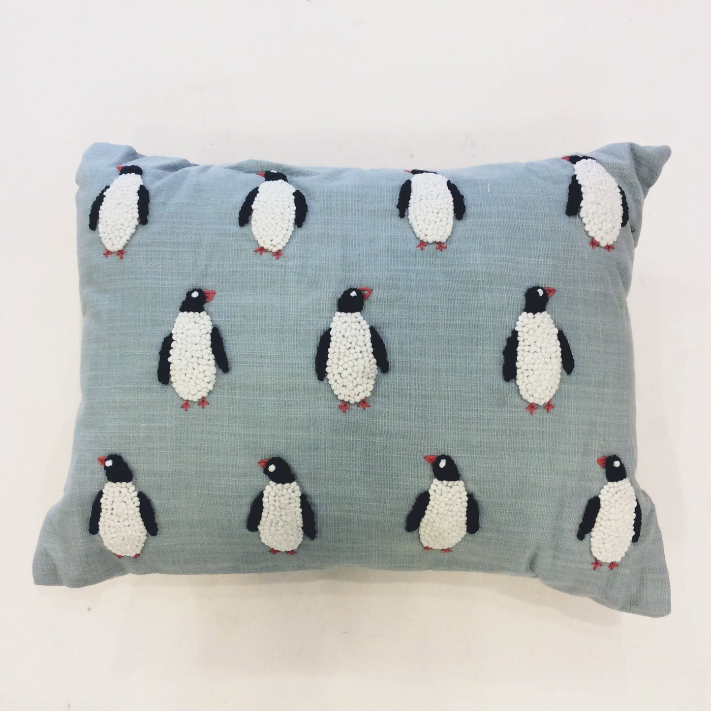 Penguin Pillow-Blue
