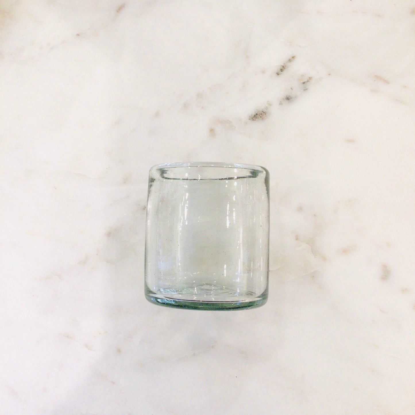 Short Mexican Glass Tumbler - Clear