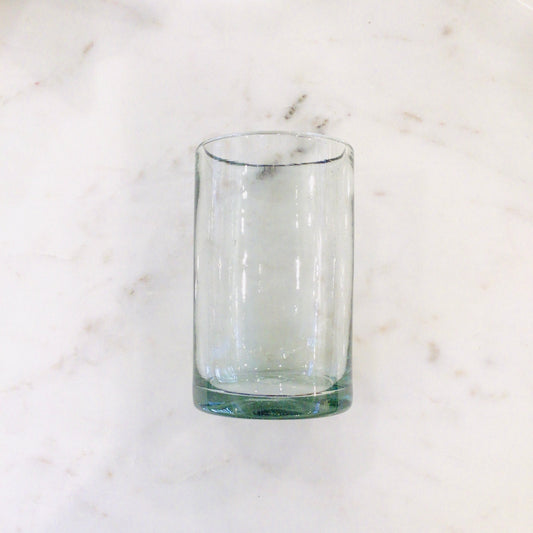 Tall Mexican Glass Tumbler - Clear