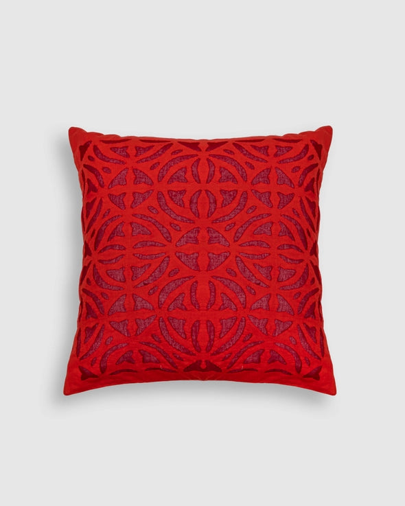 Applique Makhana Design Pillows from India