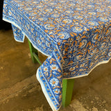 Sarah Blues Tablecloth- 60”x 115”