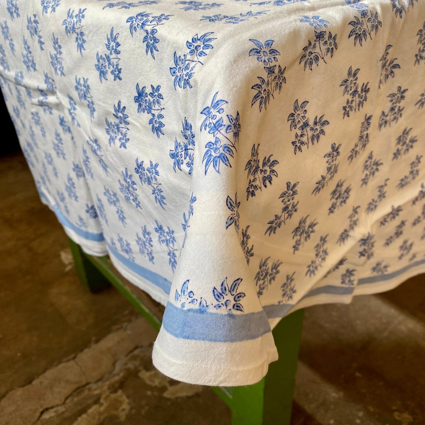 Jasmine Blue Tablecloth- 60” x 120”