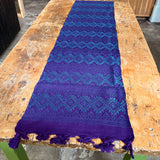 Comalapa Table Runner from Guatemala- Purple and Teal