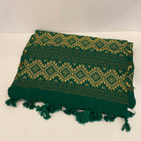 Comalapa Table Runner from Guatemala- Green and Yellow