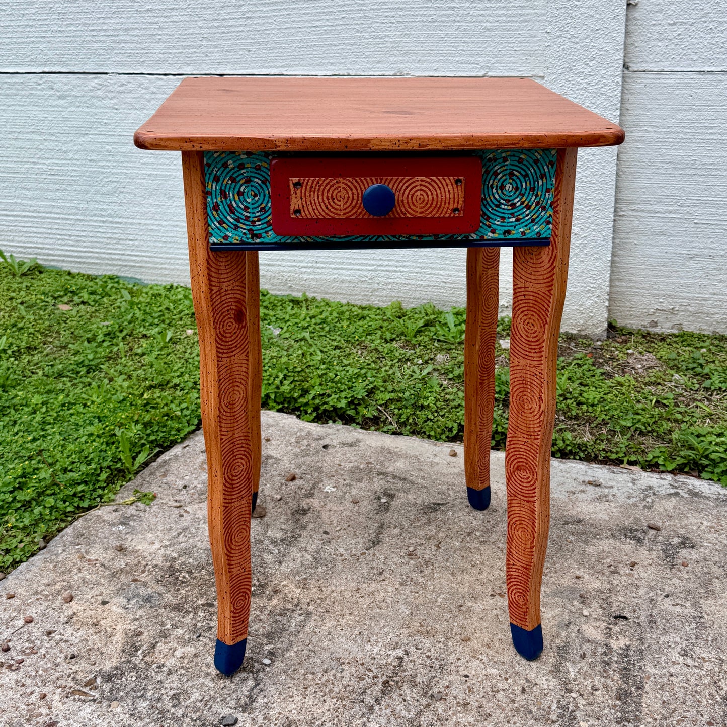 David Marsh 22” Side Table with Drawer
