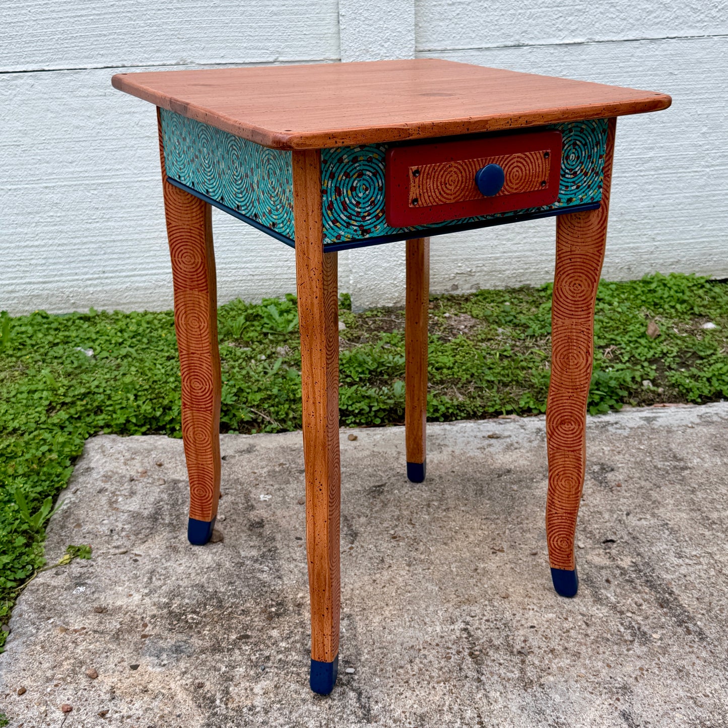 David Marsh 22” Side Table with Drawer