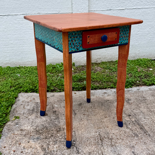 David Marsh 22” Side Table with Drawer
