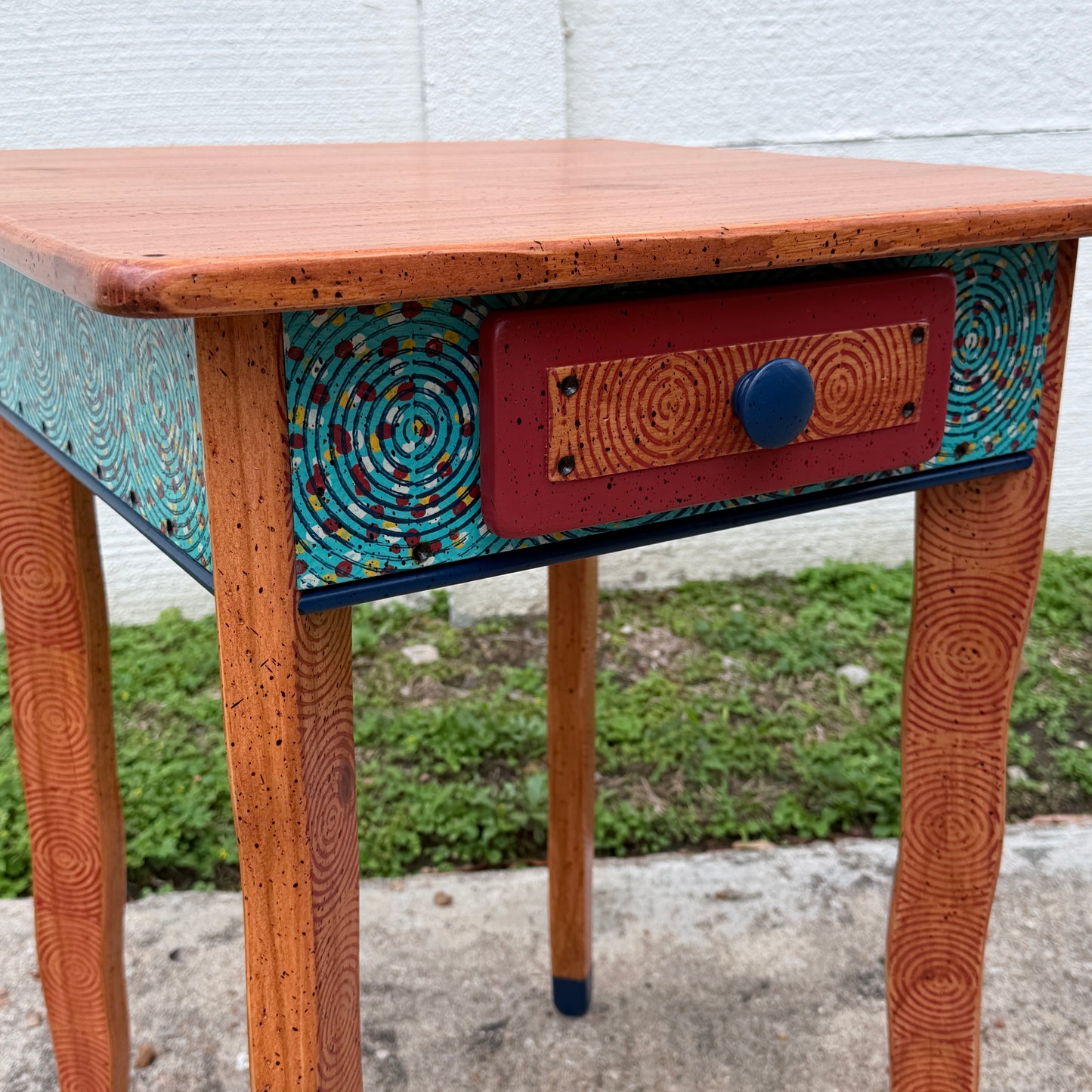 David Marsh 22” Side Table with Drawer